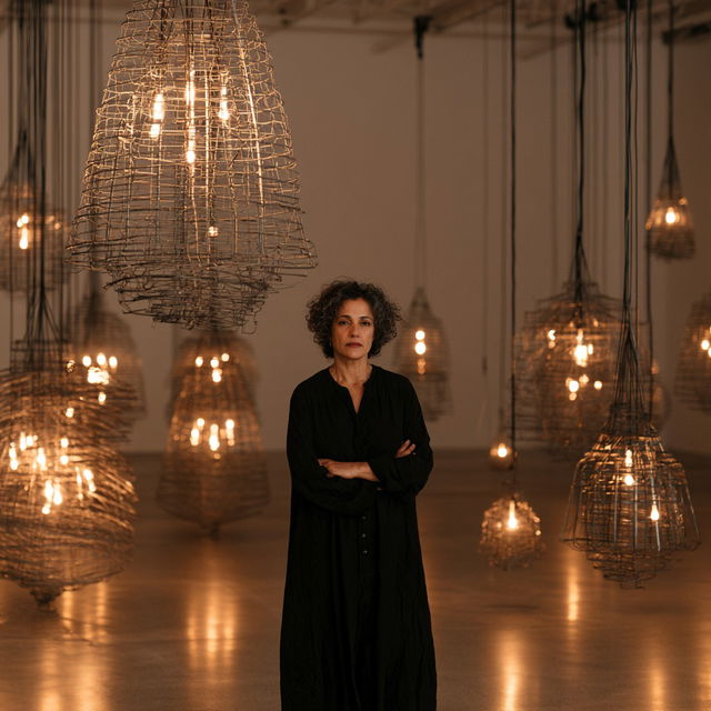 Mona Hatoum style, Midjourney V8.2, render 1 of 4