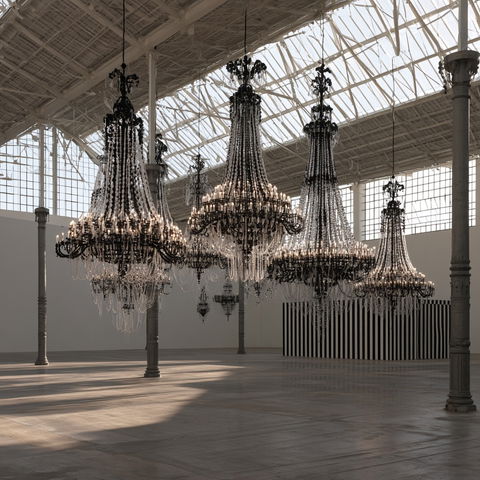 Monica Bonvicini style (Sculptors), Midjourney V8.2