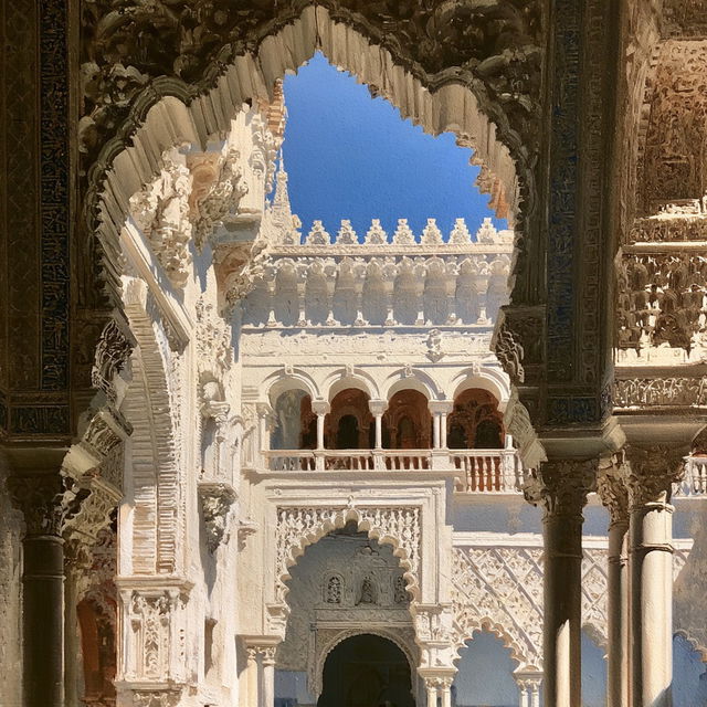 Moorish architecture style, Midjourney V8.2, render 2 of 4