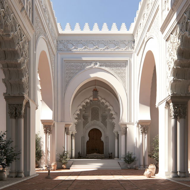 Moorish architecture style, Midjourney V8.2, render 1 of 4