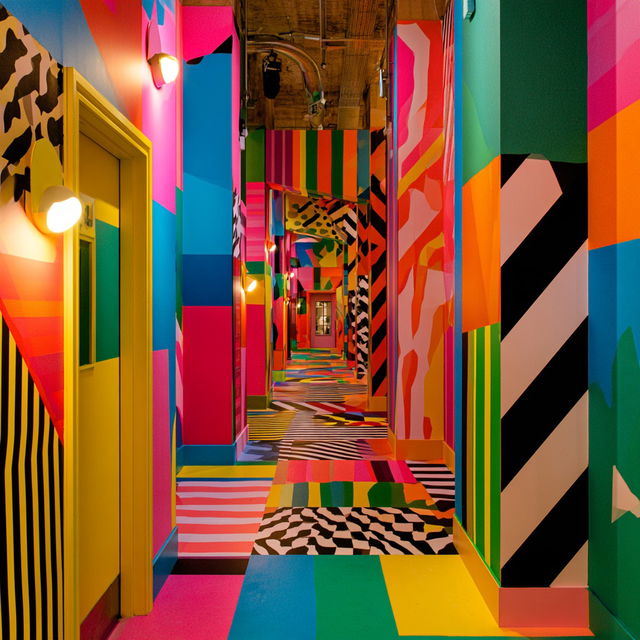 Morag Myerscough style, Midjourney V8.2, render 2 of 4