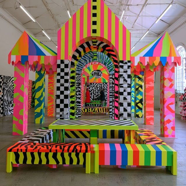 Morag Myerscough style, Midjourney V8.2, render 1 of 4