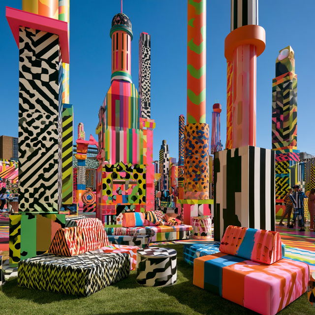 Morag Myerscough style, Midjourney V8.2, render 4 of 4