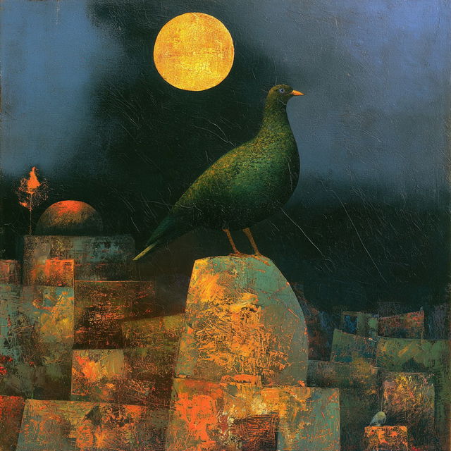 Mordecai Ardon style, Midjourney V8.2, render 4 of 4