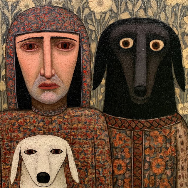Morris Hirshfield style, Midjourney V8.2, render 1 of 4