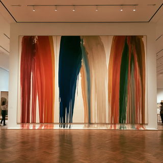Morris Louis style, Midjourney V8.2, render 1 of 4