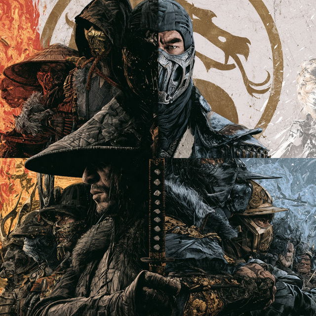 Mortal Kombat style, Midjourney V8.2, render 2 of 4
