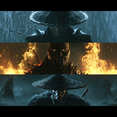 Mortal Kombat style (Titles), Midjourney V8.2