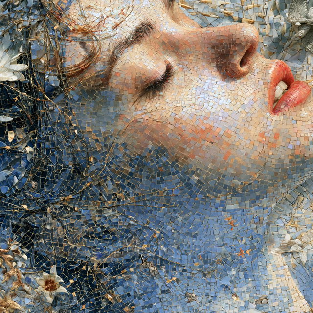 Mosaic style, Midjourney V8.2, render 2 of 4
