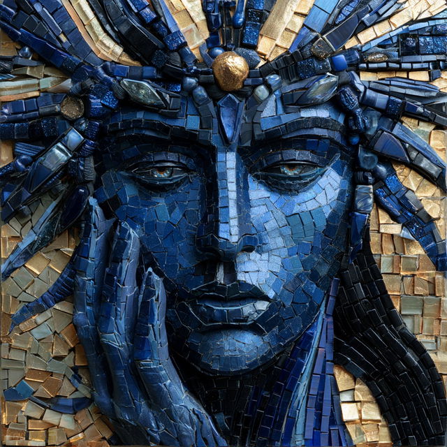 Mosaic style, Midjourney V8.2, render 4 of 4