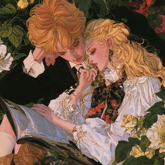 Moto Hagio style, Midjourney V8.2, render 2 of 4