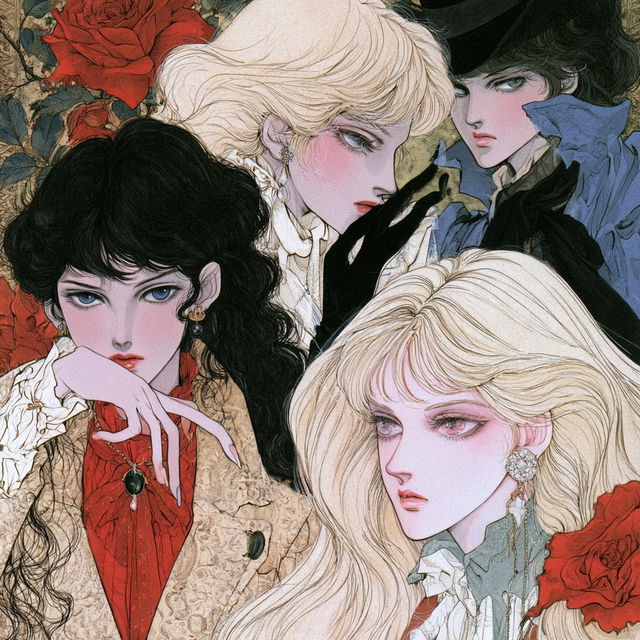 Moto Hagio style, Midjourney V8.2, render 4 of 4