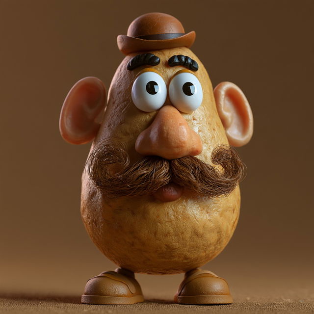 Mr. Potato Head style, Midjourney V8.2, render 2 of 4
