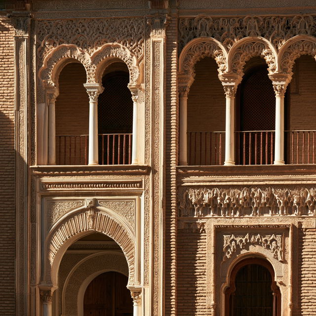 Mudejar architecture style, Midjourney V8.2, render 3 of 4