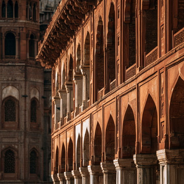Mughal architecture style, Midjourney V8.2, render 1 of 4