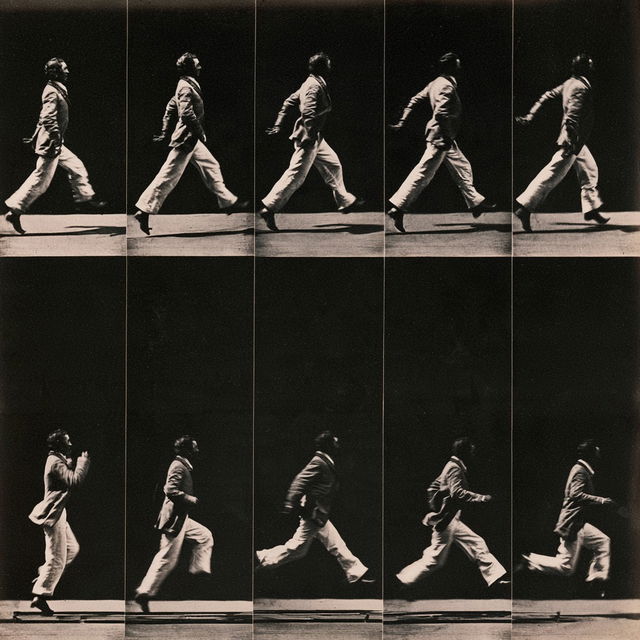 Muybridge sequence style, Midjourney V8.2, render 2 of 4