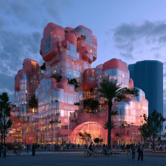 MVRDV style, Midjourney V8.2, render 2 of 4