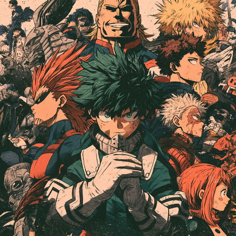My Hero Academia style (Titles), Midjourney V8.2