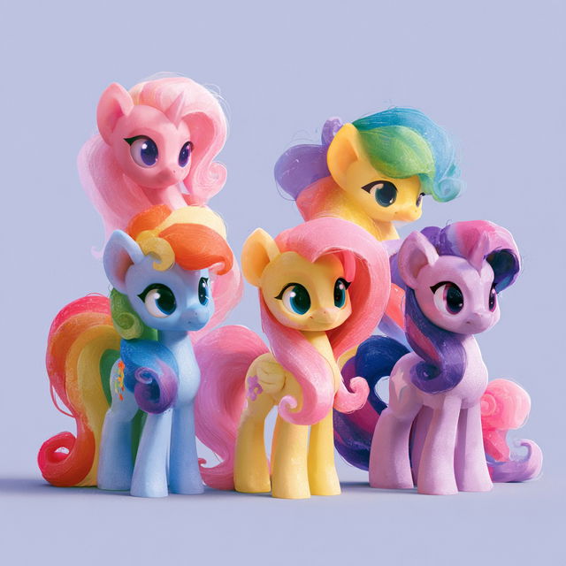 My Little Pony style, Midjourney V8.2, render 4 of 4