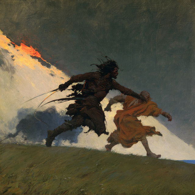 N. C. Wyeth style, Midjourney V8.2, render 4 of 4