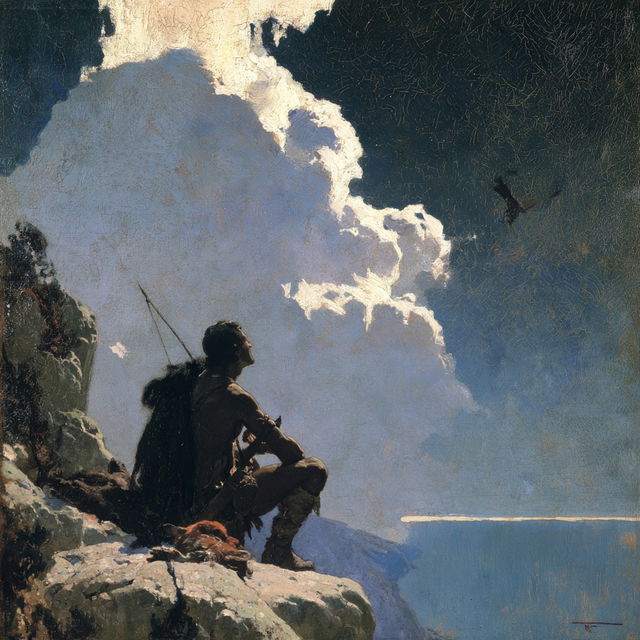 N. C. Wyeth style, Midjourney V8.2, render 3 of 4