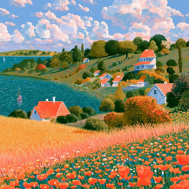 Naive art style, Midjourney V8.2, render 2 of 4