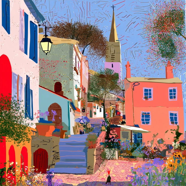 Naive art style, Midjourney V8.2, render 3 of 4