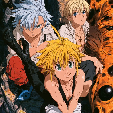 Nanatsu no Taizai style (Titles), Midjourney V8.2