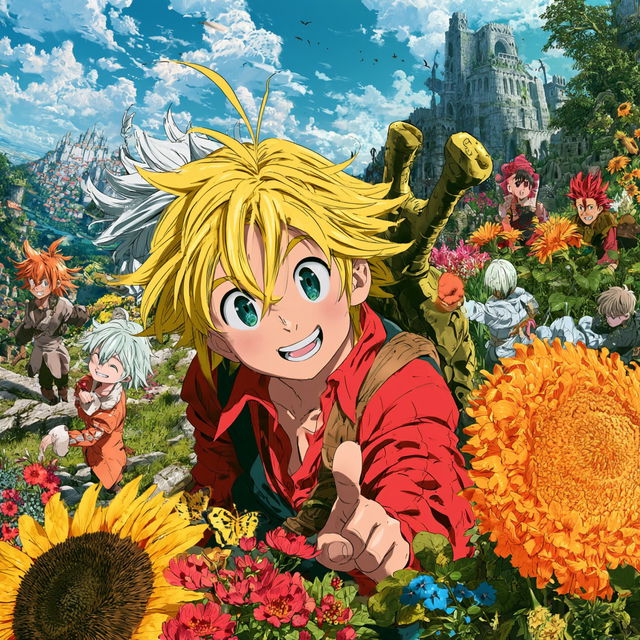 Nanatsu no Taizai style, Midjourney V8.2, render 3 of 4