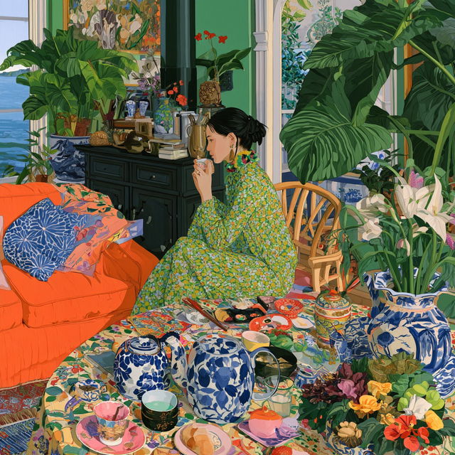 Naomi Okubo style, Midjourney V8.2, render 4 of 4