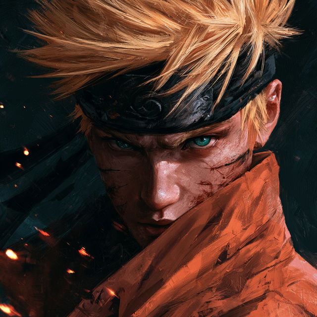 Naruto style, Midjourney V8.2, render 2 of 4