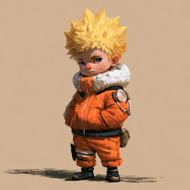 Naruto style, Midjourney V8.2, render 4 of 4