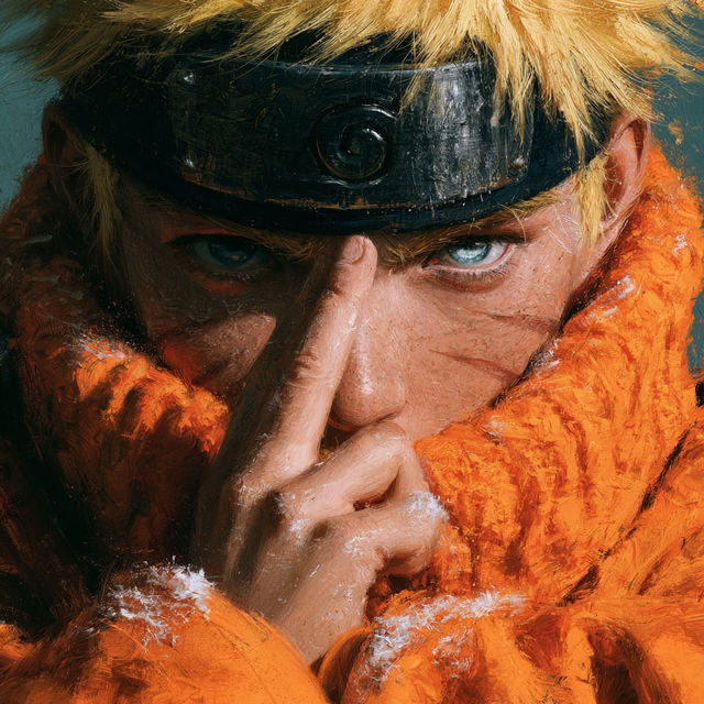 Naruto style, Midjourney V8.2, render 3 of 4