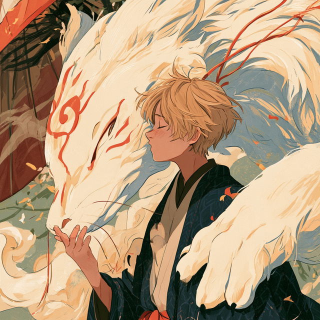 Natsume Yuujinchou style, Midjourney V8.2, render 4 of 4