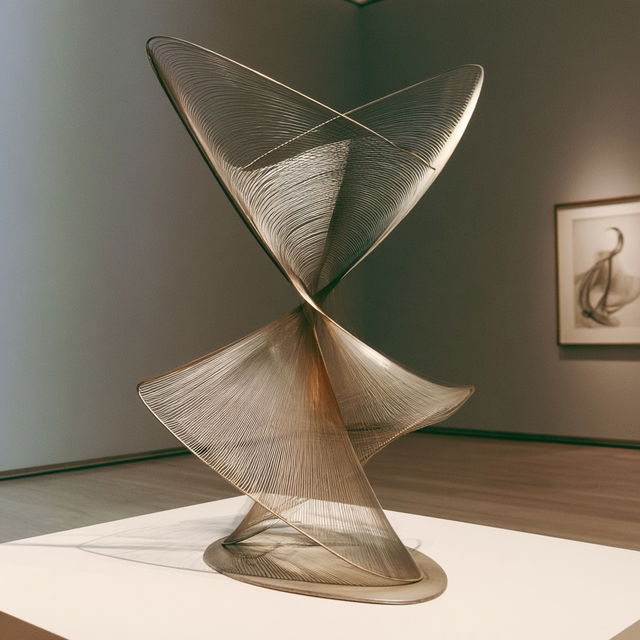 Naum Gabo style, Midjourney V8.2, render 2 of 4