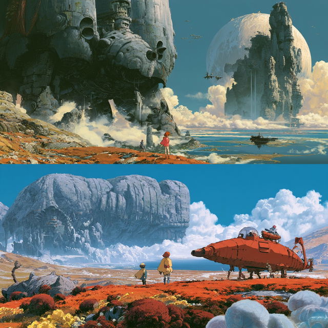 Nausica style, Midjourney V8.2, render 1 of 4