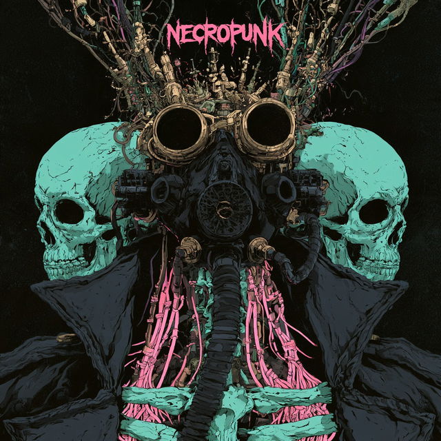 Necropunk style, Midjourney V8.2, render 3 of 4