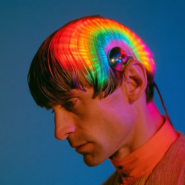 Neil Harbisson style, Midjourney V8.2, render 2 of 4
