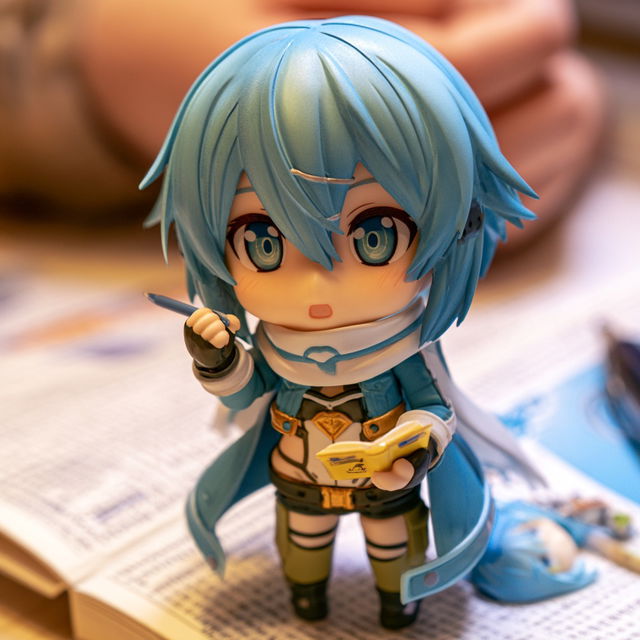 Nendoroid style, Midjourney V8.2, render 1 of 4