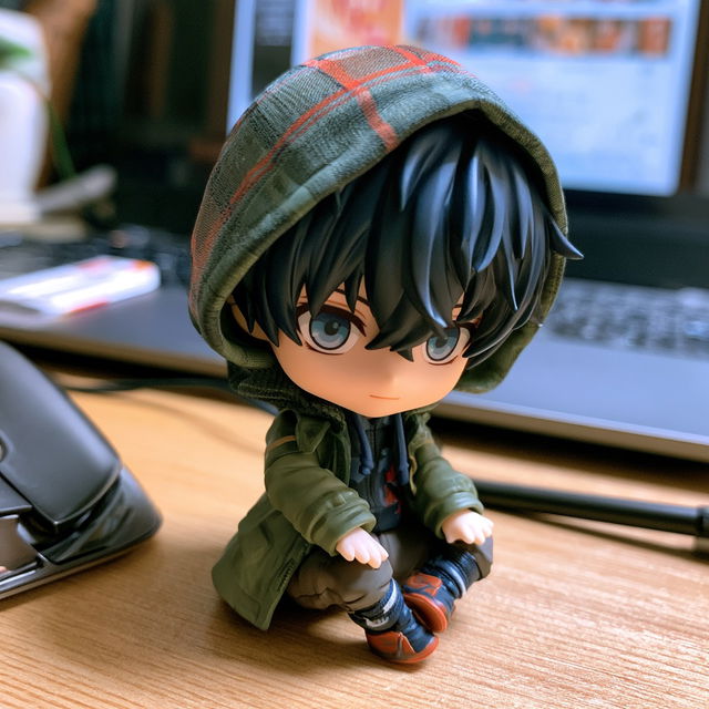 Nendoroid style, Midjourney V8.2, render 3 of 4