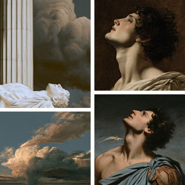 Neoclassicism style, Midjourney V8.2, render 4 of 4