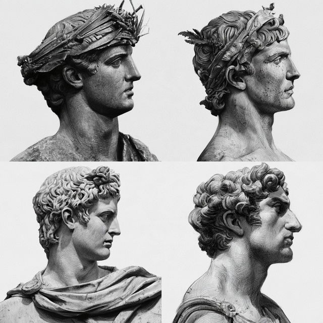 Neoclassicism style, Midjourney V8.2, render 3 of 4
