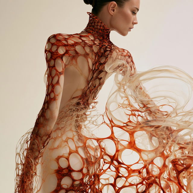 Neri Oxman style, Midjourney V8.2, render 1 of 4