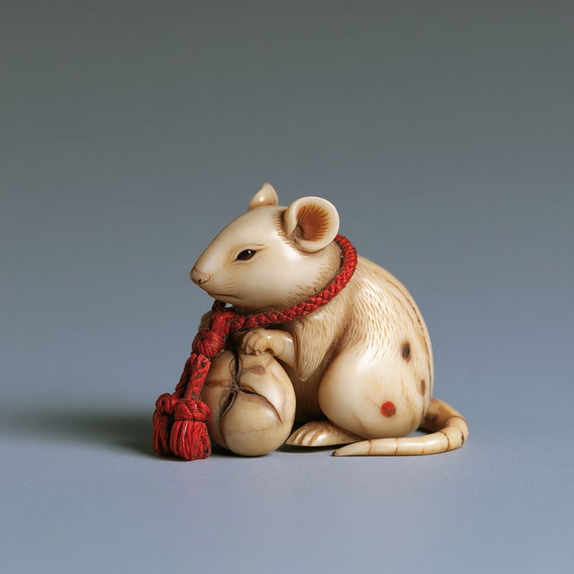Netsuke style, Midjourney V8.2, render 3 of 4