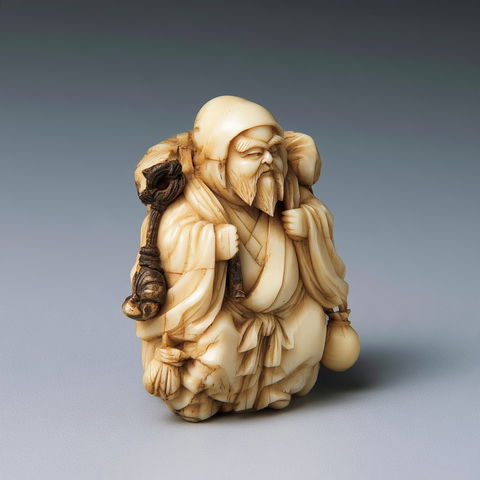 Netsuke style (Techniques), Midjourney V8.2