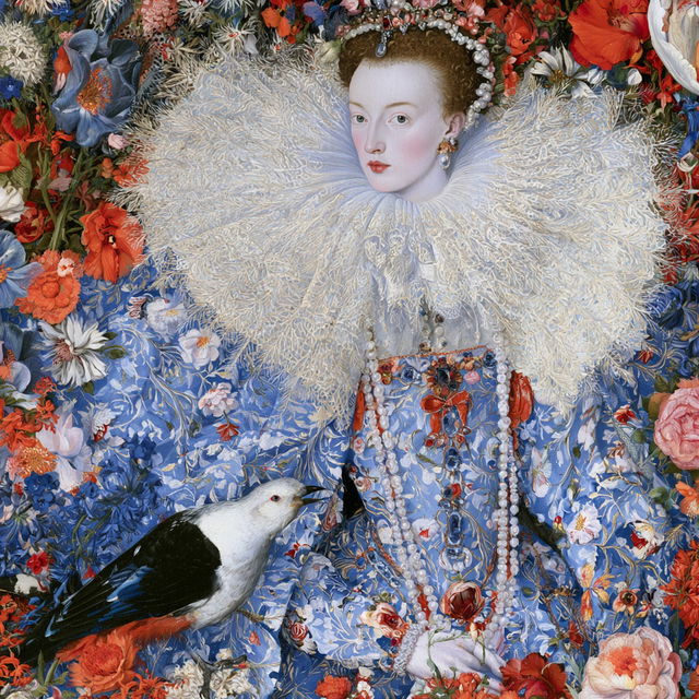 Nicholas Hilliard style, Midjourney V8.2, render 2 of 4