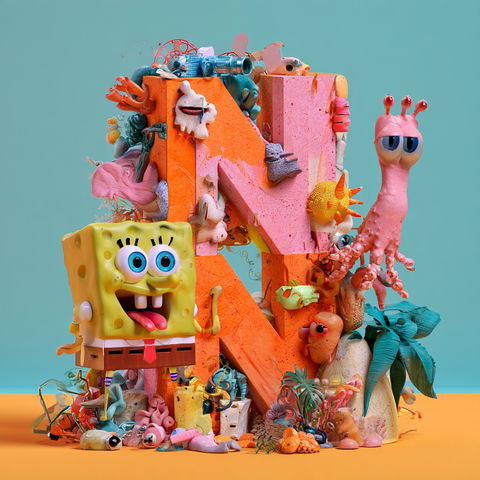 Nickelodeon style (Titles), Midjourney V8.2