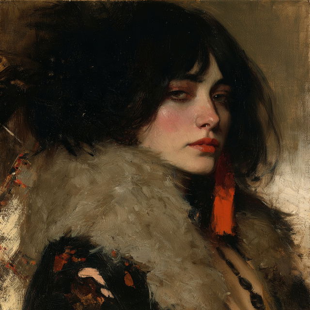 Nicolai Fechin style, Midjourney V8.2, render 1 of 4