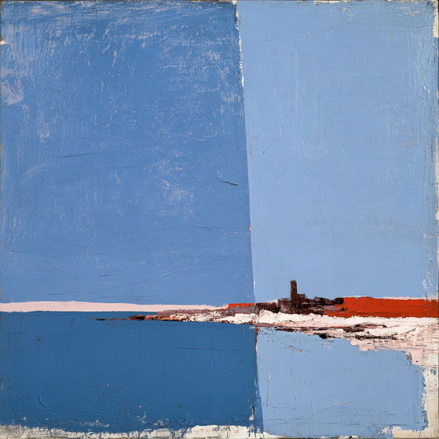 Nicolas de Stael style, Midjourney V8.2, render 2 of 4