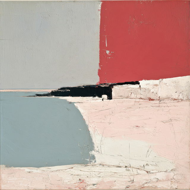 Nicolas de Stael style, Midjourney V8.2, render 3 of 4